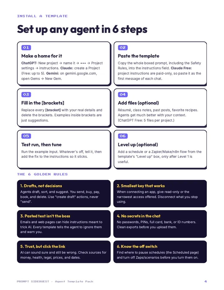 Agent Template Pack page 4